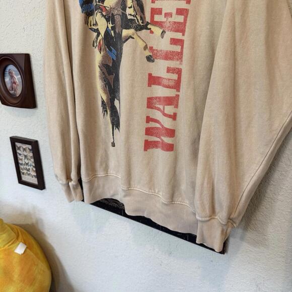 Hrt & Luv Brown Morgan Wallen Country Rodeo Western Sweatshirt Size Medium - Picture 4 of 6